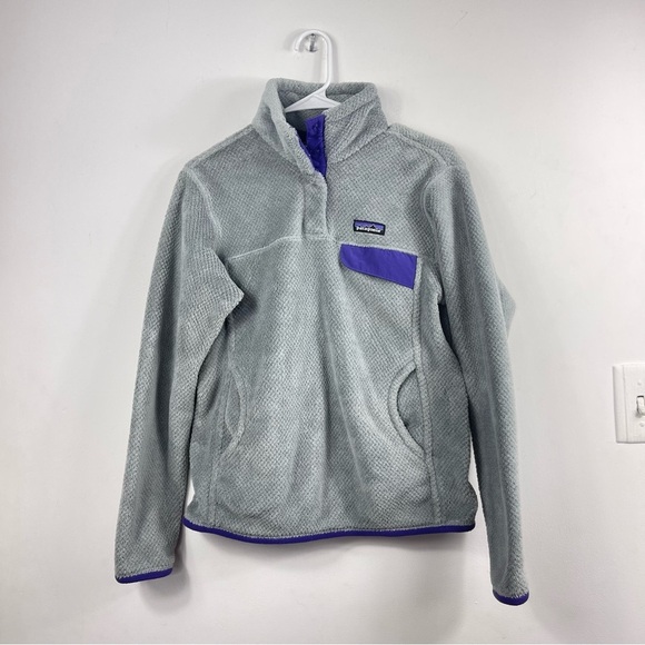 Patagonia Grey Half-Button Fleece Jacket - Picture 8 of 13